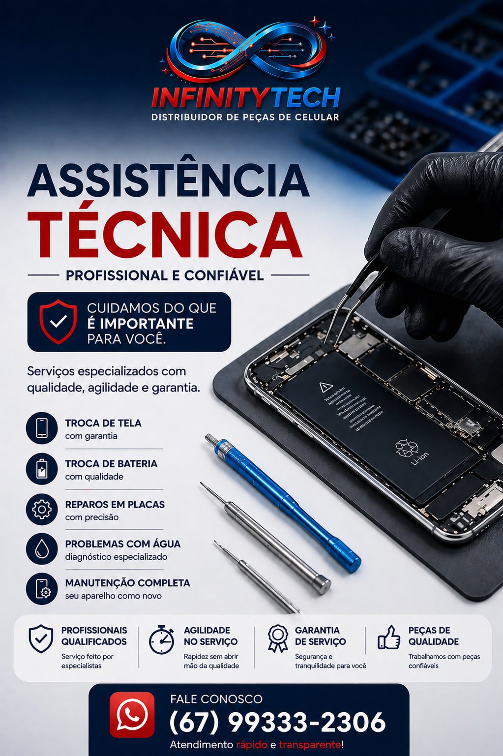 Garantia e Peças de Qualidade InfinityTech